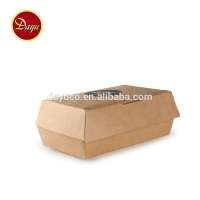 Eco-friendly  paper food packaging hamburger hot dog box