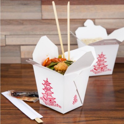 Pagoda Chinese / Asian Microwavable Paper Take-Out Container