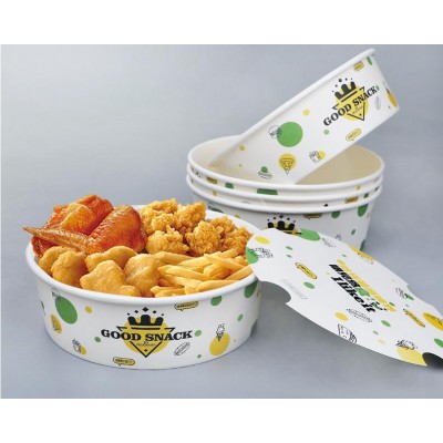 Fast Food Container Fried Chicken Paper Bucket Take Away Food Container Disposable Paper Bowl